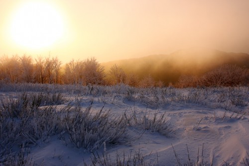 Atmosfera invernale, Pratomagno Toscana